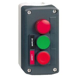 Drukknopkast 2 koppen/1 lamp 22mm 230V Groe Harmony XAL-D
