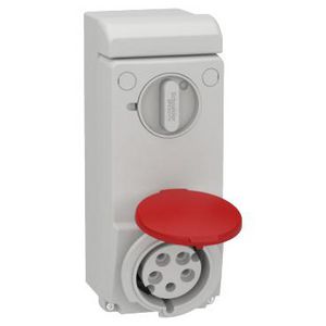 Contactdoos Vergrendelbaar 3P+N+A 32A 380-415V AC 6h IP4 PratiKa