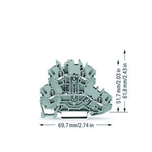 Moduleklem 2etage met diode 1N4007 2002-2211/1000-410 VVE=50