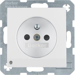 Wandcontactdoos penaarde led-orient. berker S.1/B.3/B.7 glans
