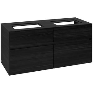 Wastafelonderkast Collaro 1200x548x500mm Black Oak C11500AB