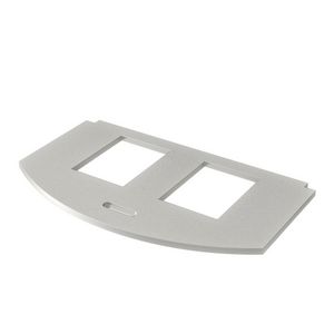 Montageplaat GES R2 2x Type A rvs A2 1.4301