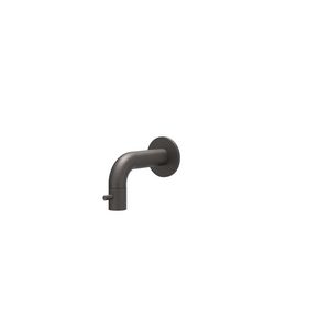 Fonteinkraan CONCORD wandkraan sprong 100mm rvs geborsteld carbon black