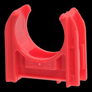 Buisklem kunststof halvrij 1/ 24,8-26mm EC25 rood VVE=100