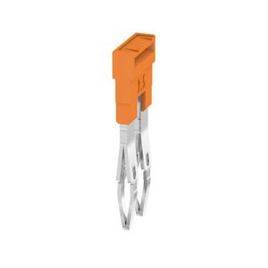 Dwarsverbinder (terminal) Plugged oranje 24 A p: 2 VVE=60