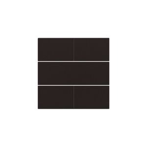 Afwerkingsset 4-voudige pot.vrij knop 24V dark brown