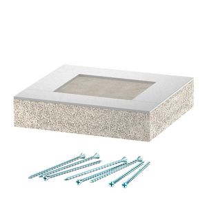 Eindstuk voor BSKP03-K0406 40x60 glasvezel grijs