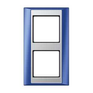 Afdekraam blauw-alu. 2-voudig A-plus VVE=10