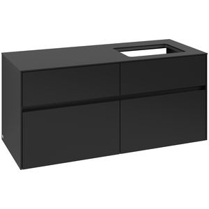 Wastafelonderkast Collaro 1200x548x500mm Volcano Black C114B0VL