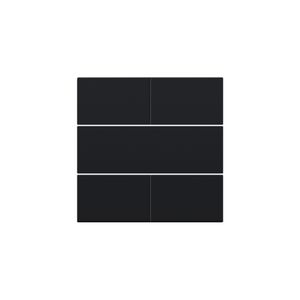 Afwerkingsset 4-voudige pot.vrij knop 24V black coat