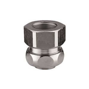 Metalen connector recht metrisch binnen schroefdr M25 VVE=10