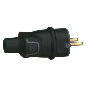 Stekker randaarde rubber