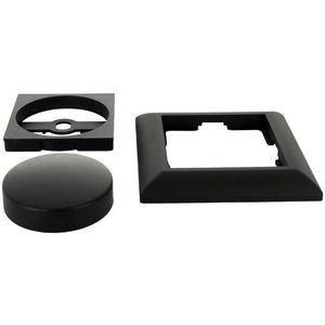 ECO-DIM ED-10002B DIMMERKNOP + CENTRAALPLAAT EN Raam Zwart