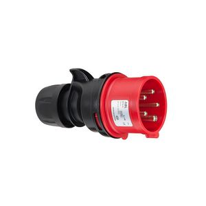 Stekker CEE IP44 16A 3P 110V 4h geel zonder schroeven VVE=10