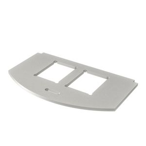 Montageplaat GES R2 2x Type C rvs A2 1.4301