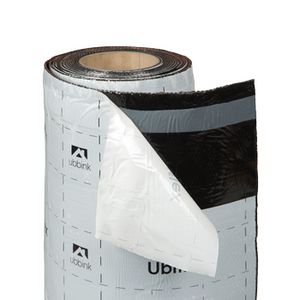 Rol a 5mtr. UBIFLEX FINIO loodvervanger 300mm zelfklevend zwart