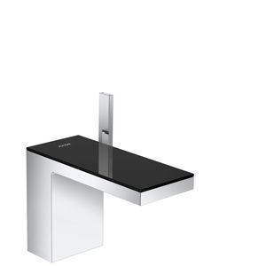 AXOR MyEdition 1-hendel wastafelmengkraan 110 met Push-Open chroom/zwart glas
