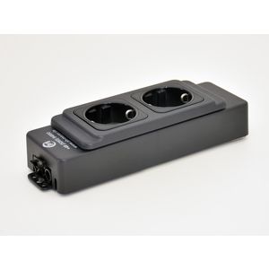Contactdooscombinatie Netbox ms 2x230v GST18/3 in/out zwart