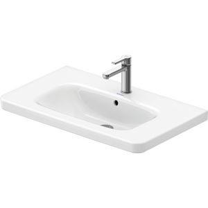 DURASTYLE #232080 wastafel 800mm wit met kraangat met overloop