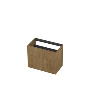 Onderkast 2L a-sym fineer gefreesd tbv greep 80cm natur