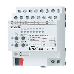 Verwarmingsactor fancoilactor 2-voudig KNX