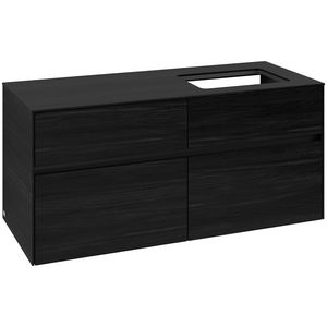 Wastafelonderkast Collaro 1200x548x500mm Black Oak C11400AB