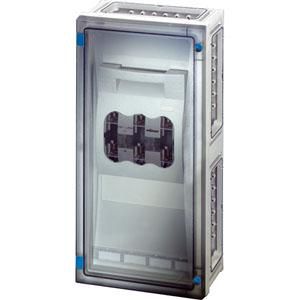 Lastscheiderk. 1x 250A NH1 3 P. BM3 wand +PE/Nul klem