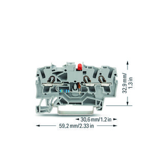 Moduleklem 3-draads LED rood 2002-1321/1000-434 VVE=100