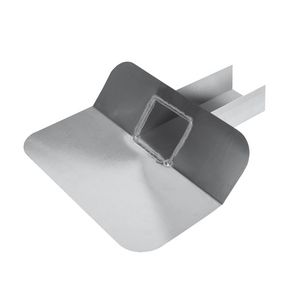 Kiezelbak open aluminium 60x80mm 45° L=200