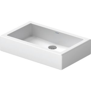 VERO #045560 opzetwastafel 600mm wit zonder kraangat geslepen onderzijde