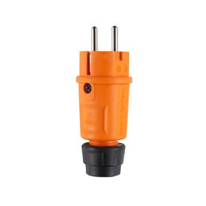 Geaarde stekker Hightech SCHUKO Elamid IP54 oranje VVE=10
