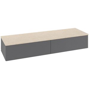 Sideboard Antao 1600x268x500mm Antr. Matt Lacquer K42103GK
