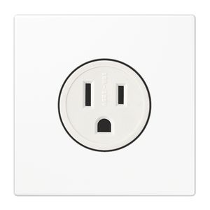Wandcontactdoos US-Nema 15A LS alpin wit