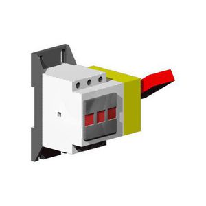 Lastschakelaar 3-polig 32A lateraal rood