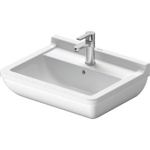 STARCK 3 #030055 wastafel 550mm wit met kraangat met overloop