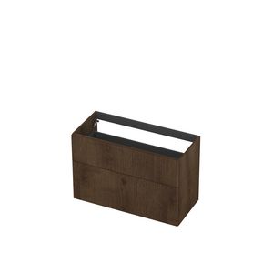 Onderkast 2L a-sym fineer gefreesd tbv greep 10cm chocolate
