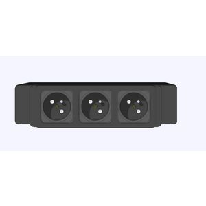 Contactdooscombinatie Netbox 3x230v 45° GST18 in/out bek