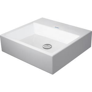 VERO AIR #235250 opzetwastafel 500mm wit zonder kraangat geslepen onderzijde