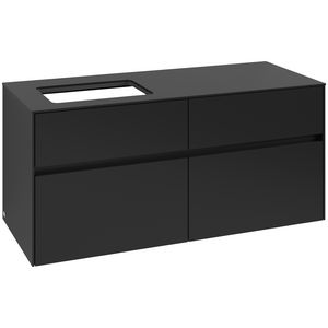 Wastafelonderkast Collaro 1200x548x500mm Volcano Black C113B0VL