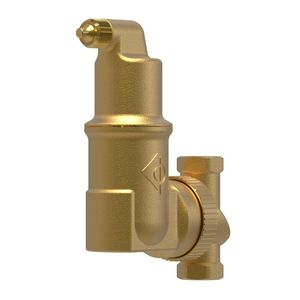 Luchtafscheider messing Spirovent RV2 hor./vert.. 3/4" bn.