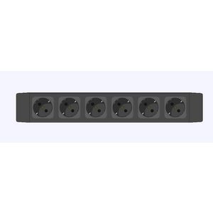 Contactdooscombinatie 6x230v 45° kinderbeveiliging GST18/3