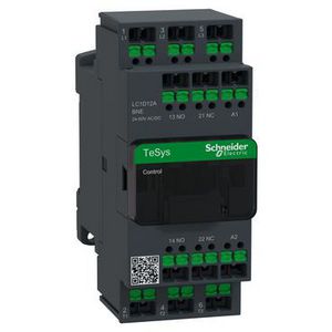 Contactor TeSys Deca 12A 440V 3P AC3 24-60V AC/DC snap-in