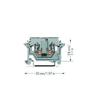 Moduleklem 2-draads met diode 1N4007 280-613/281-410 VVE=100