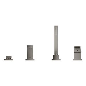 Eurocube 4-gats badcombinatie 19897al1 hard graphite geborsteld (mat donker grijs)