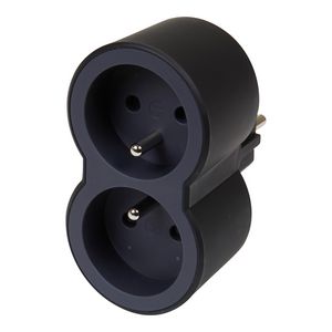 Contactstop Dominio 2xPA zwart VVE=10