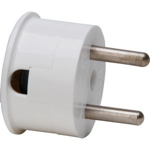 Stekker ZA kunststof wit VVE=10