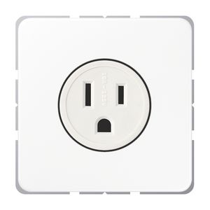 Wandcontactdoos alpin wit Us-Nema 15 A CD500