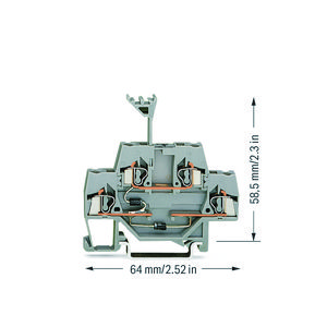 Moduleklem 2-etage + 2 dioden 1N4007 280-941/281-492 VVE=50
