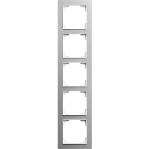 Afdekraam 4-voudig art-aluminium zilver (1725-4073)