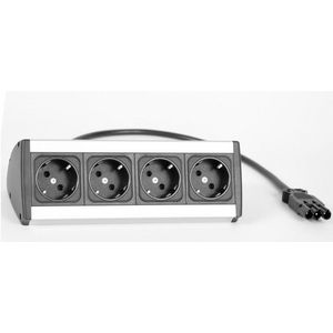 Contactdooscombinatie Netbox 4x230v 45° 20cm male GST18/3